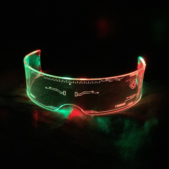 LED color changing translucent glasses with sturdy plastic material. One size. - Picture 7 of 16